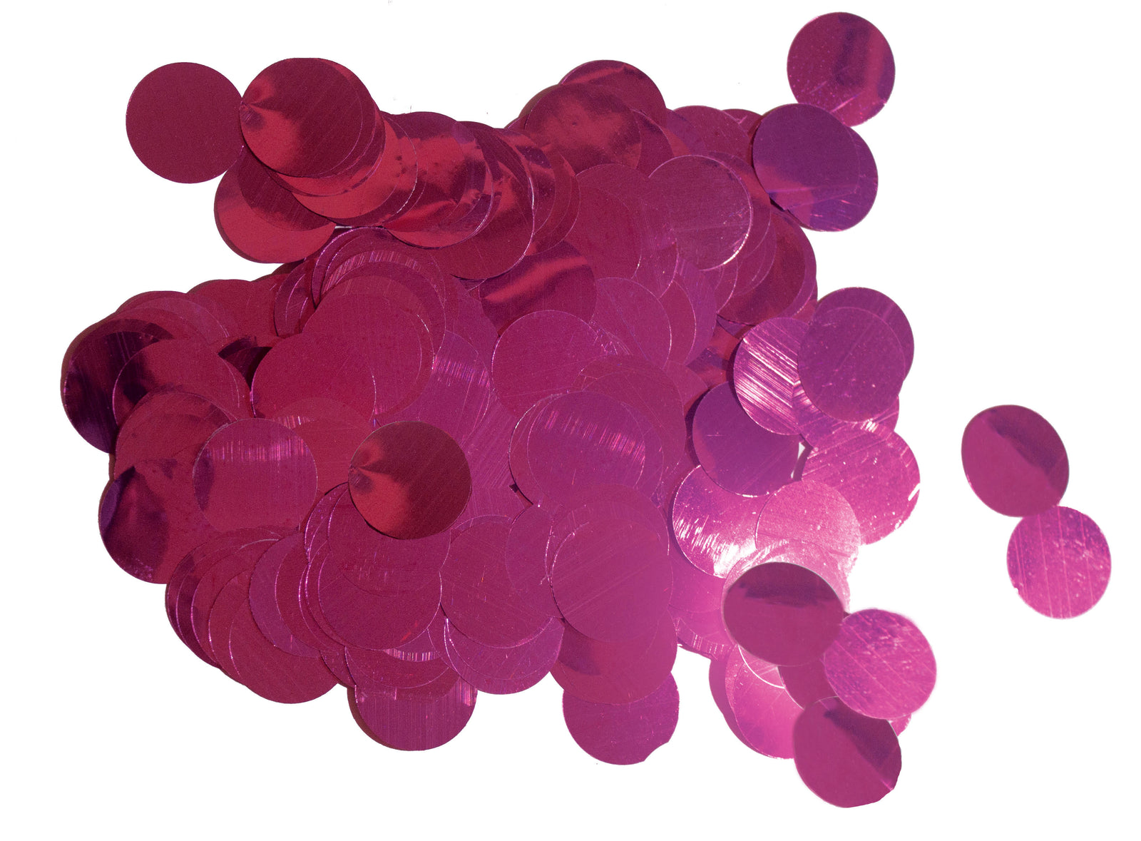 Confetti Bag-Metallic Dots-.8oz-Hot Pink