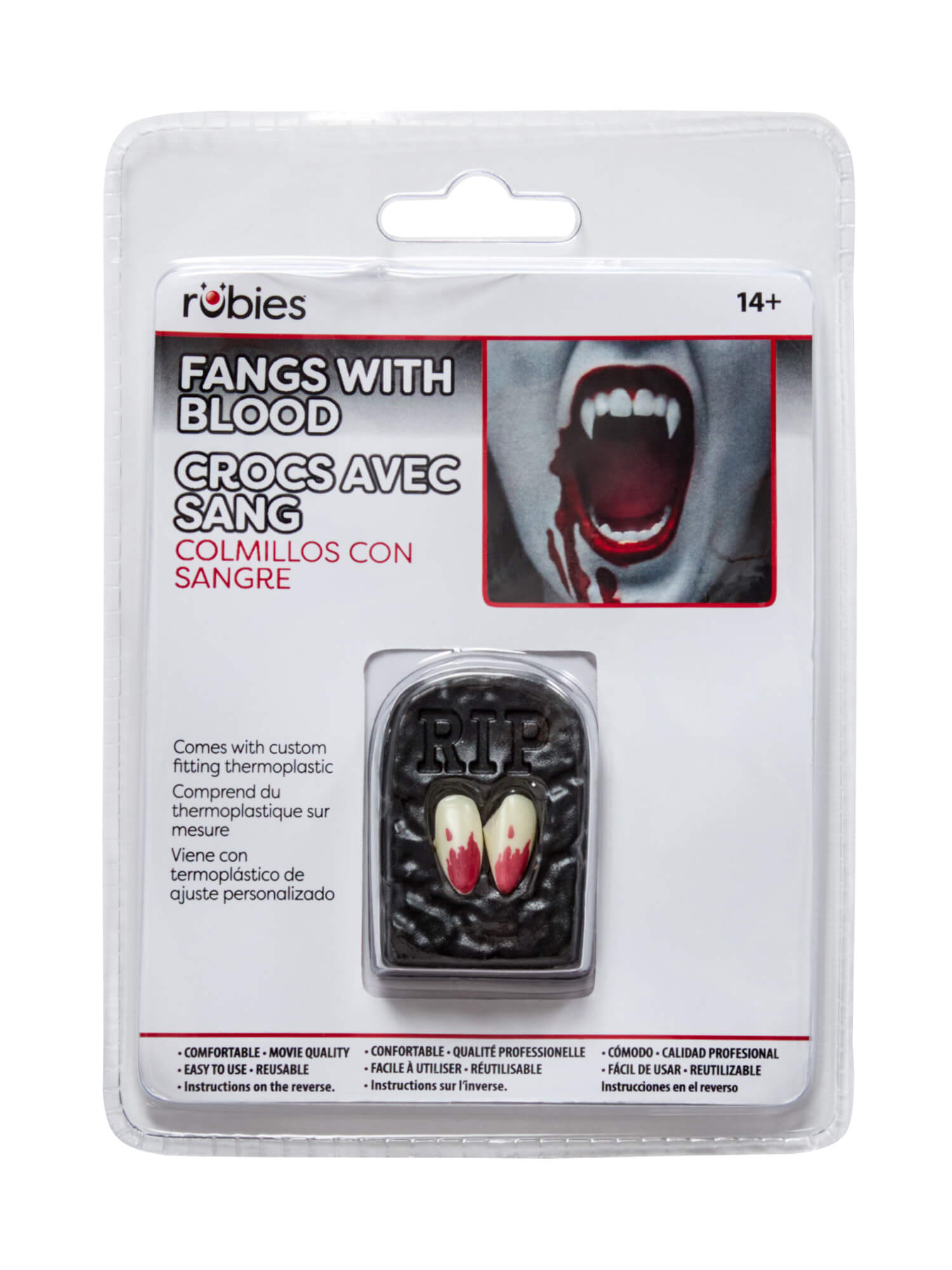 Vampire Fangs With Blood