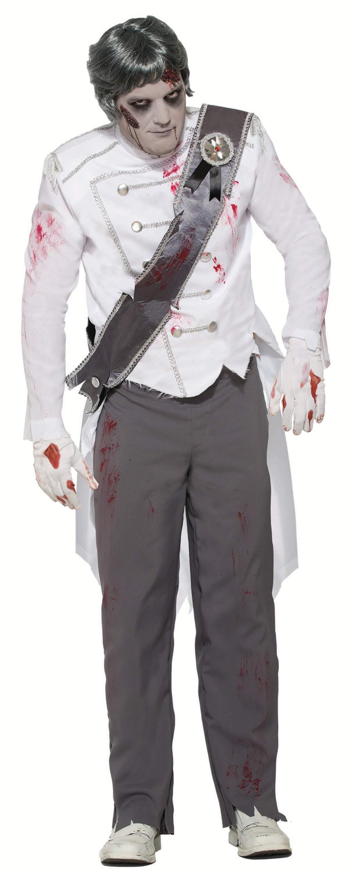 Mens Zombie Never After Prince Costume