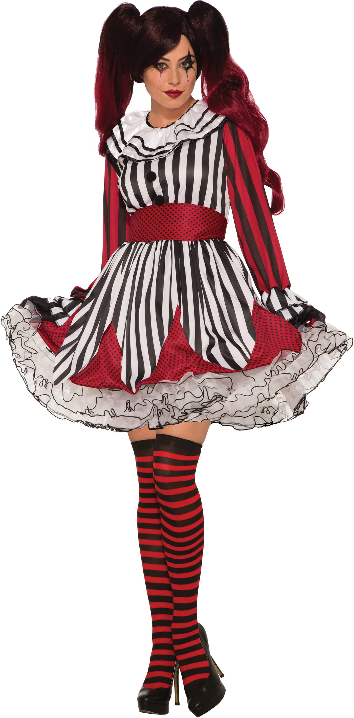 Womens Miss Mischief The Clown Costume