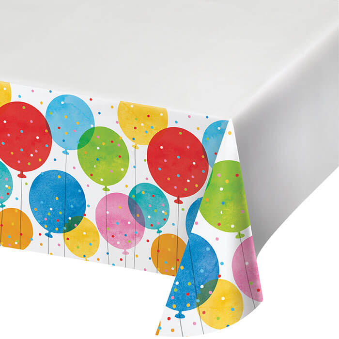 Birthday Confetti Balloons Tablecover