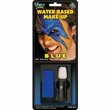 Wolf Novelties COSTUMES: MAKE-UP BLUE Water Based Makeup Set