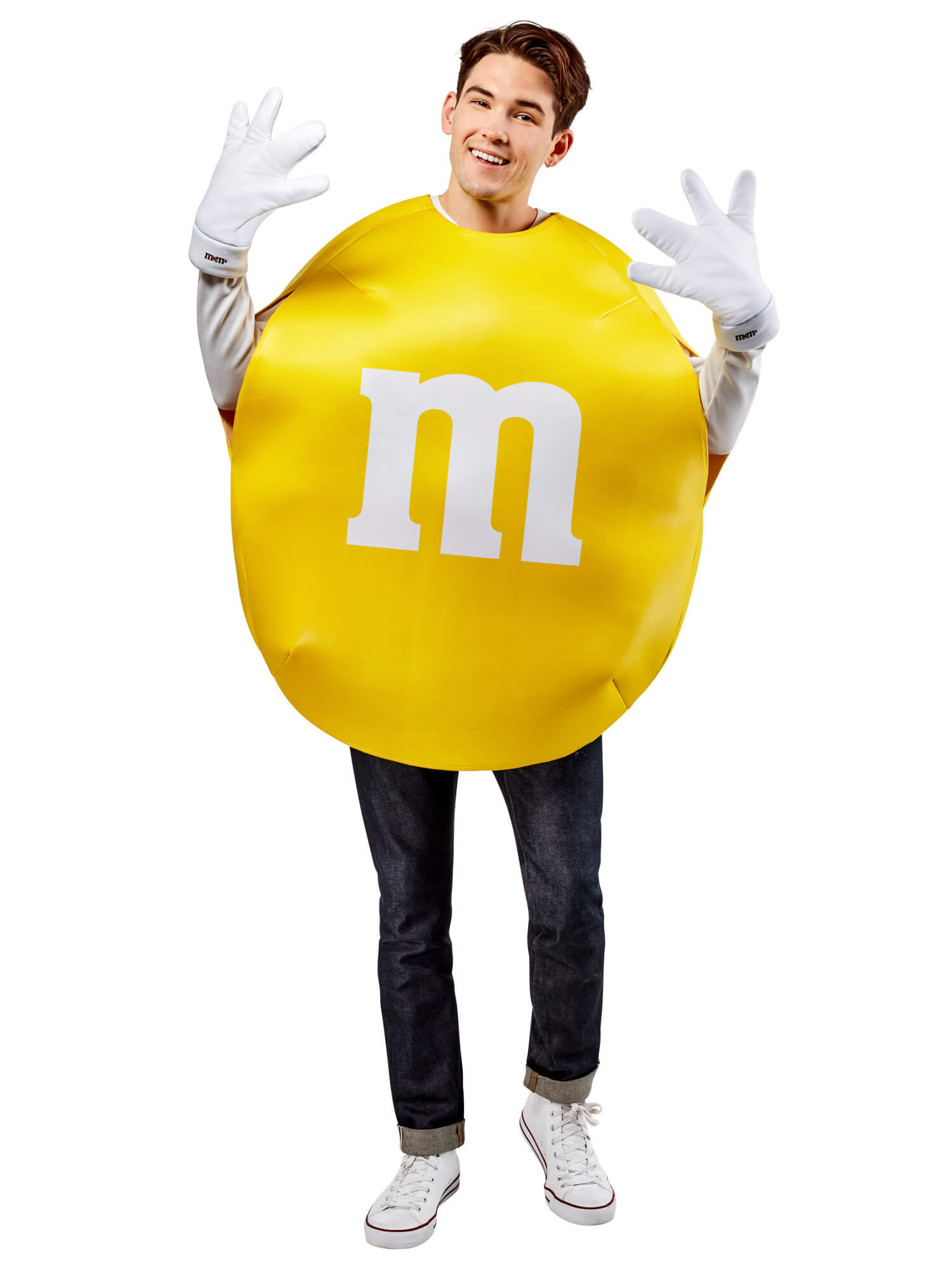 adult m&m yellow costume